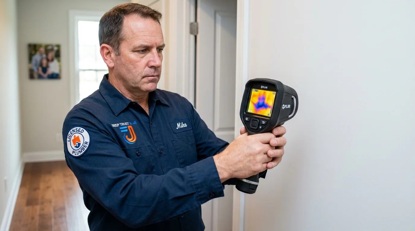 Thermal imaging leak detection by Johns Plumbing LLC in Pryor